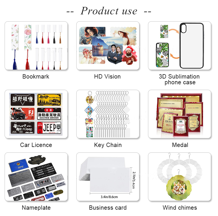 aluminum sublimation sheets uses