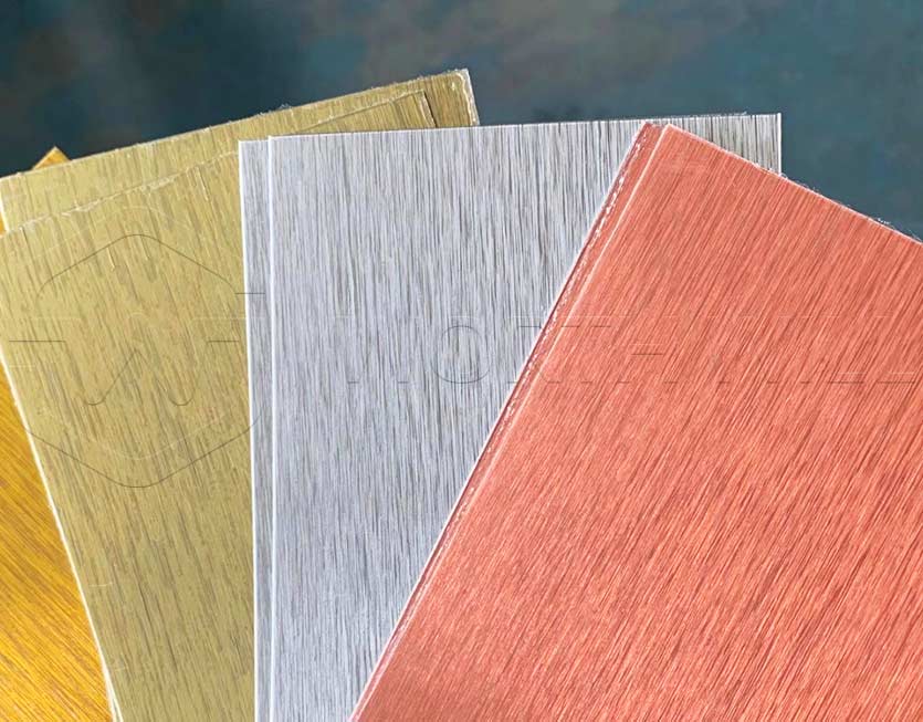 brushed coated aluminum