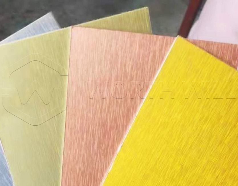 brushed finish aluminum